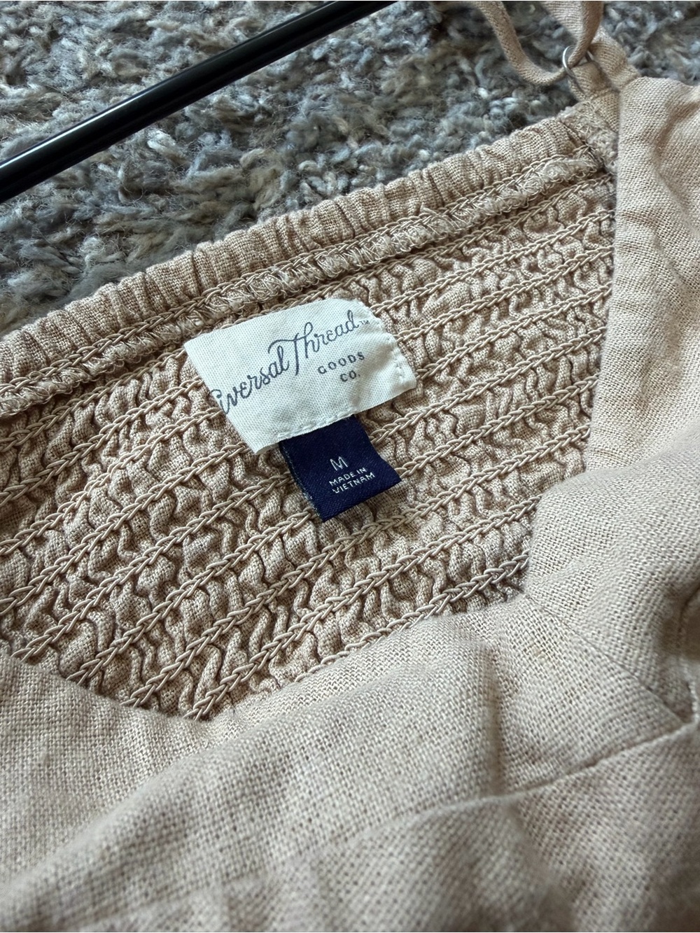 Universal Thread Beige Button-Front Midi Skirt Set with Crop Top - Picture 2 of 4